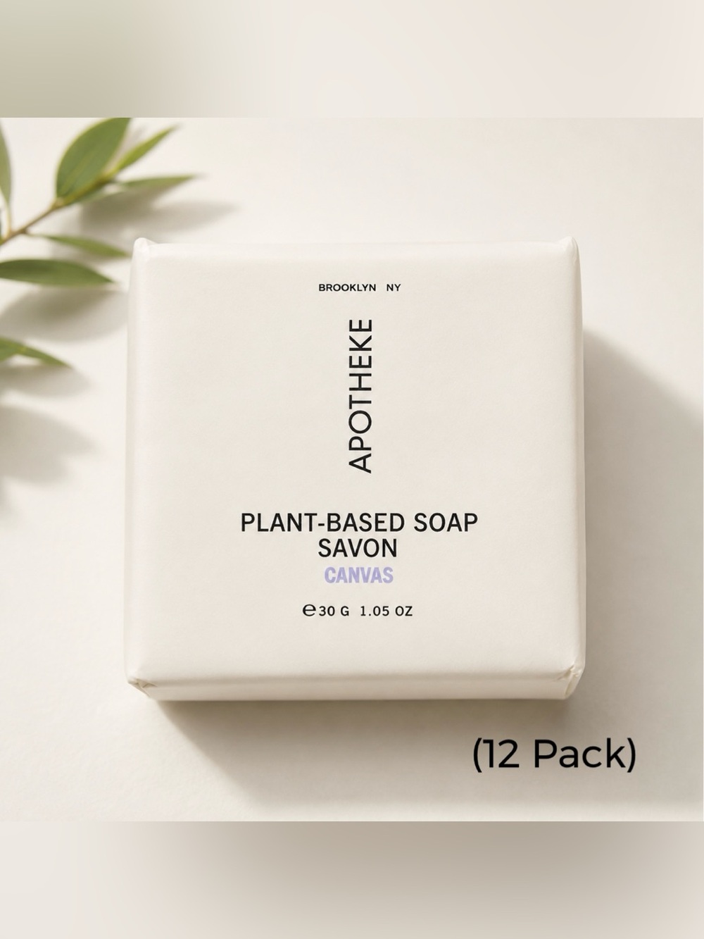 APOTHEKE Canvas Handmade Soap Bar Set Pack of 12 – All Natural Plant-Based